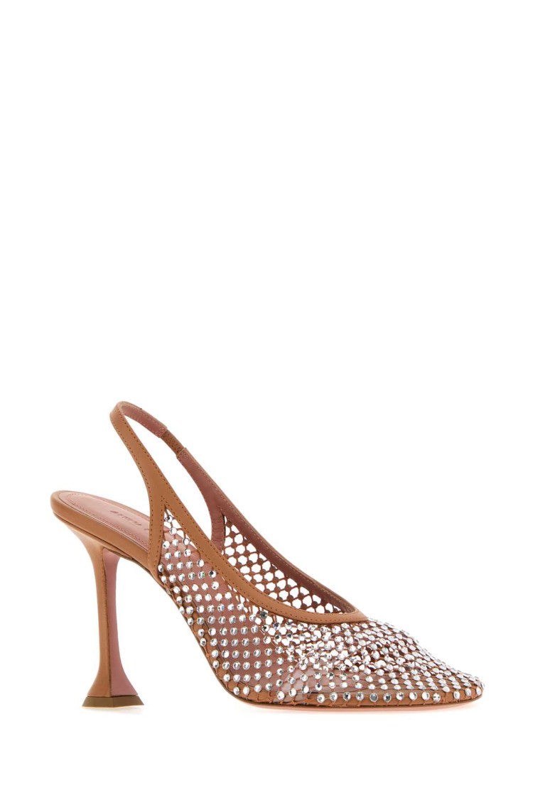 Brown Embellished Pumps 2
