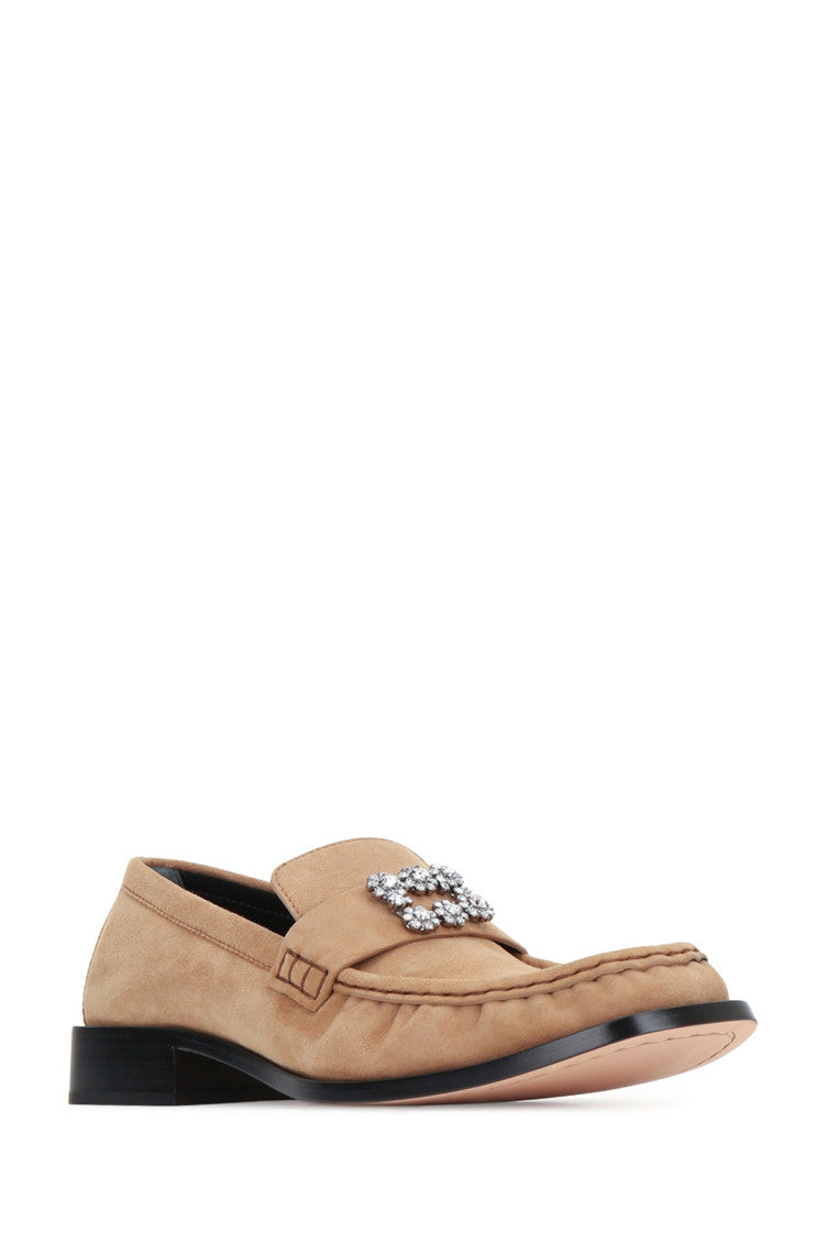 Light Brown Embellished Loafers 2