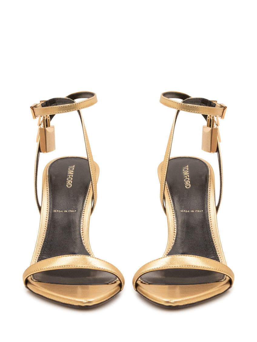 Golden Ankle-strap Heels 2