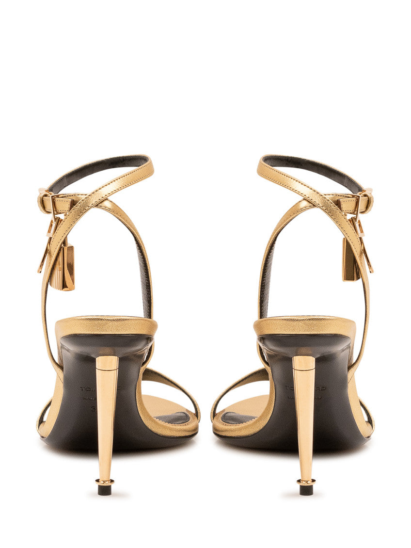 Golden Ankle-strap Heels 3