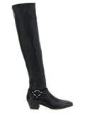 Black High Leather Boots 1