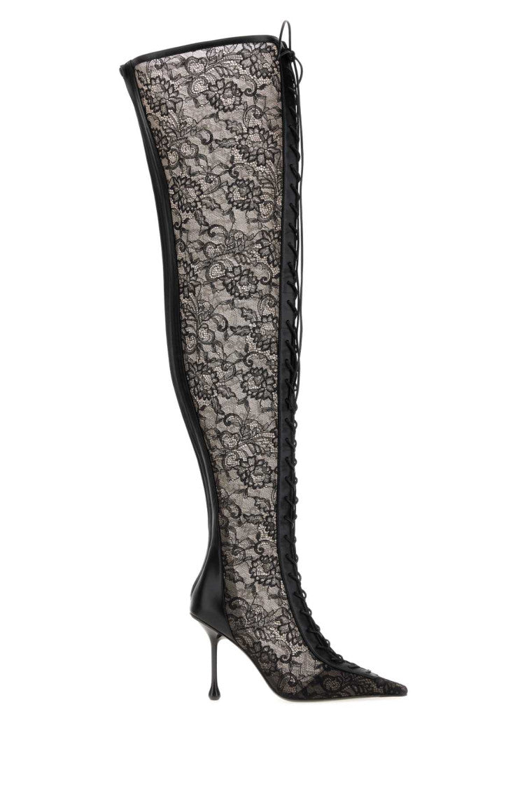 Black Lace Scarlett Boots 1