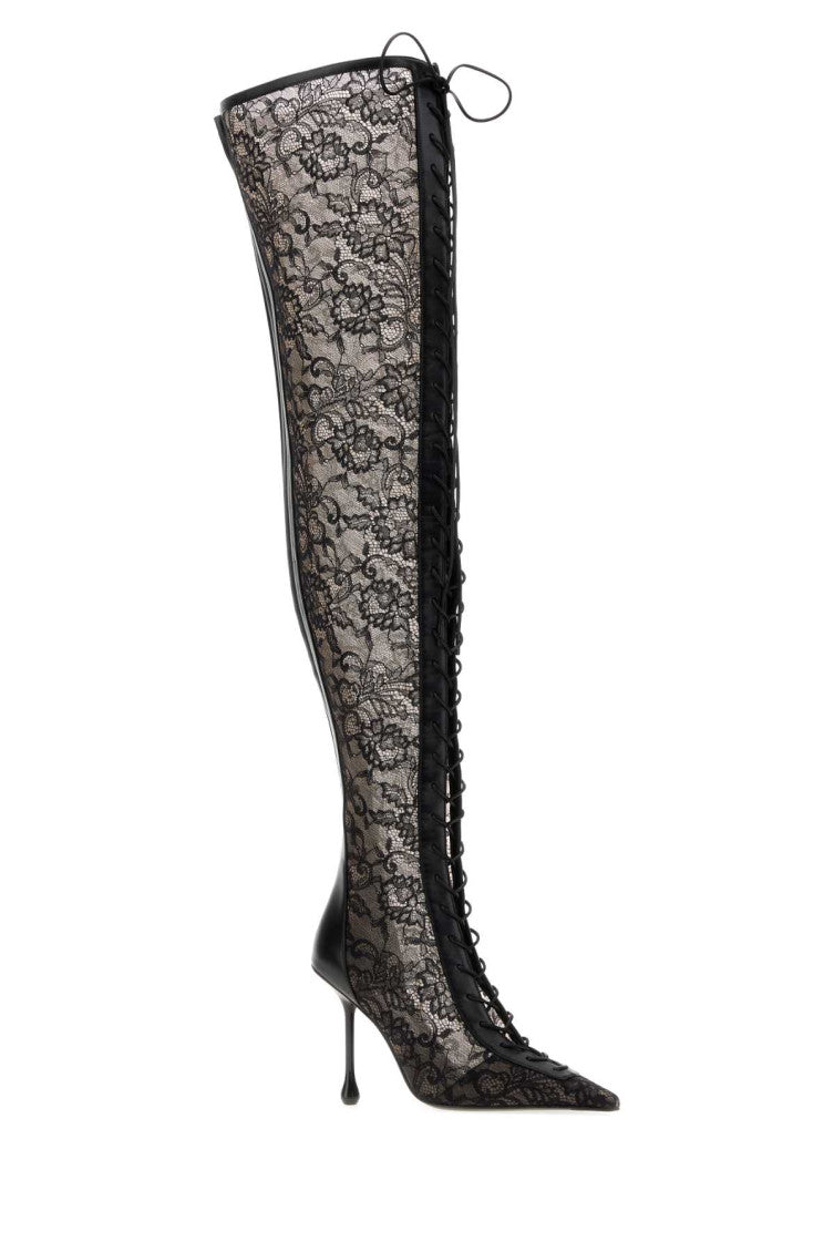 Black Lace Scarlett Boots 2