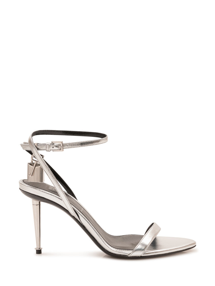 Silver Ankle-strap Heels 1