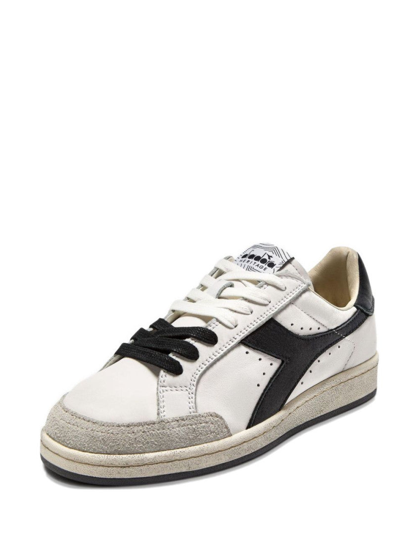 White Color-Block Prestige Sneakers 2