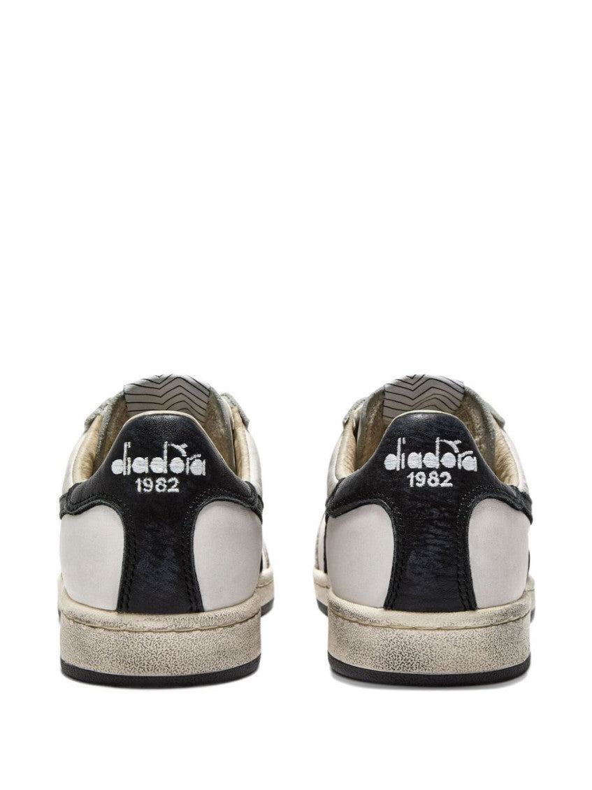 White Color-Block Prestige Sneakers 3