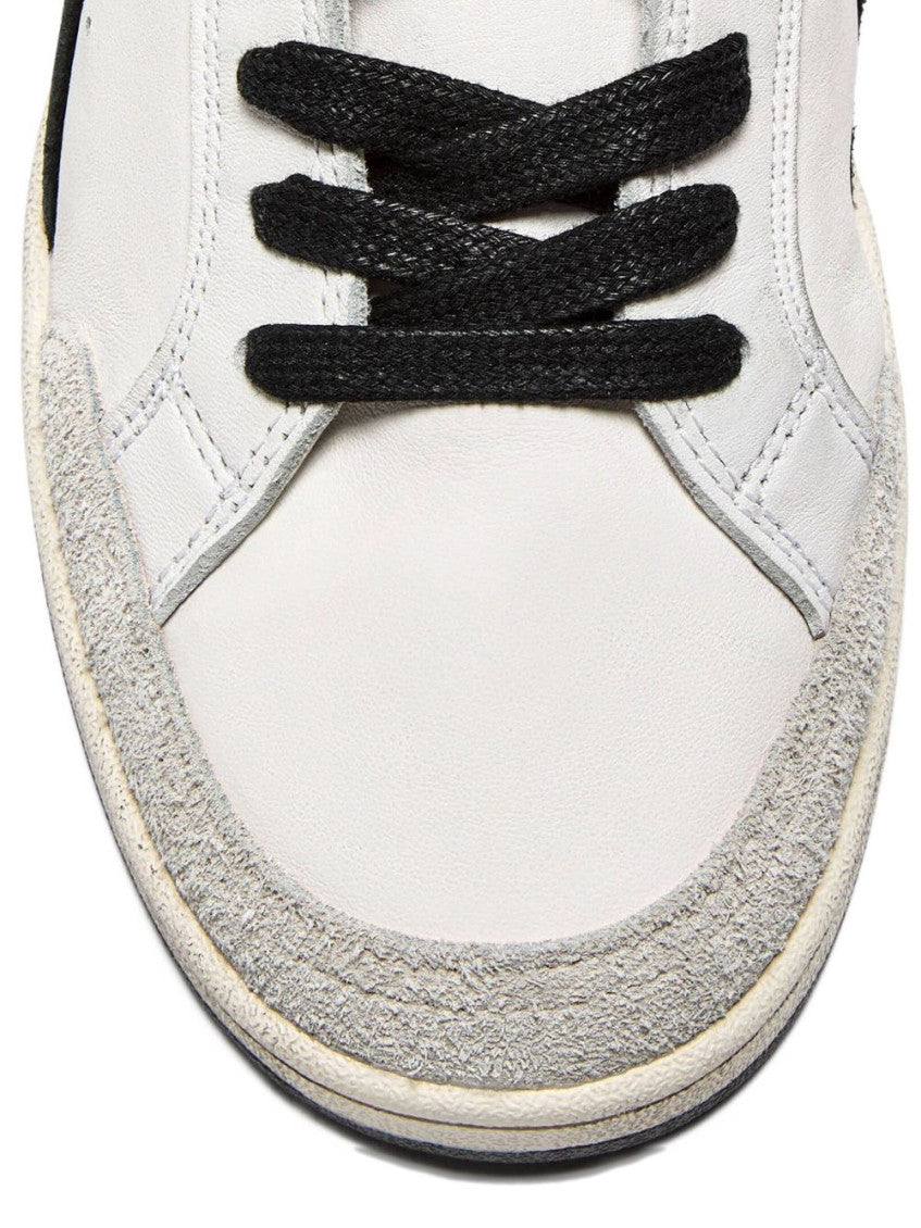 White Color-Block Prestige Sneakers 4