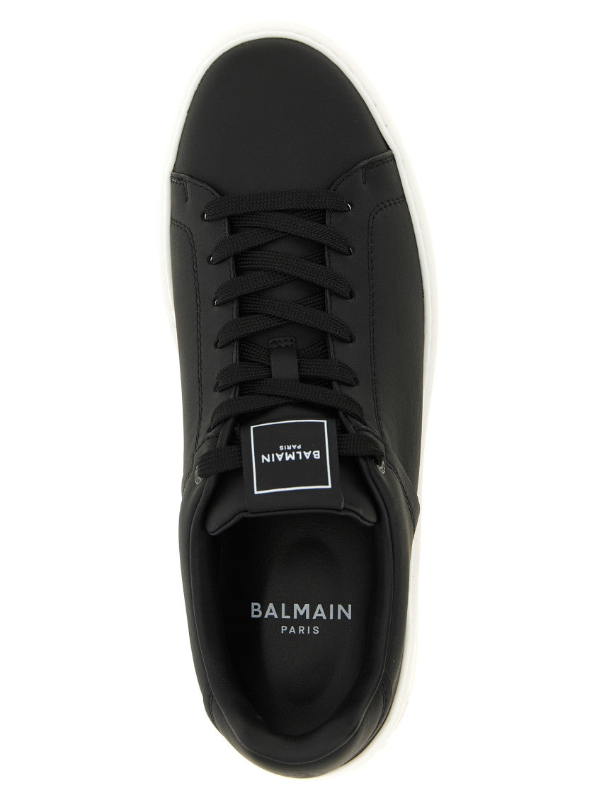 BlackWhite Logo Sneakers 4