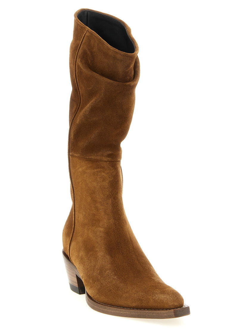 Brown Suede Clive Boots 2