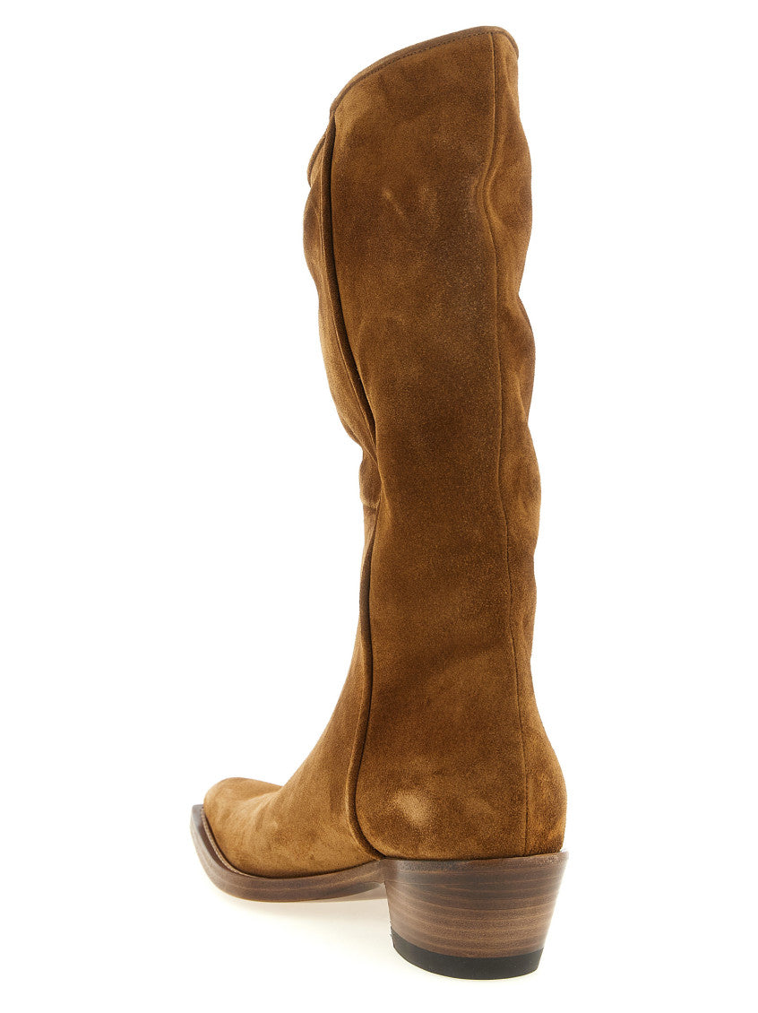 Brown Suede Clive Boots 3