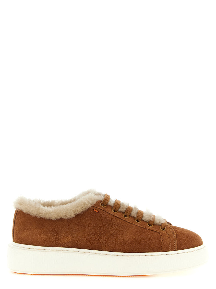 Brown Lace Up Sneakers 1