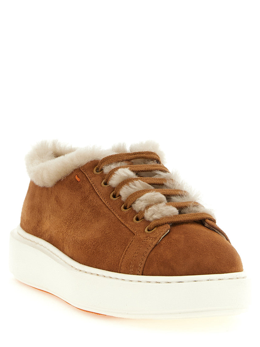 Brown Lace Up Sneakers 2