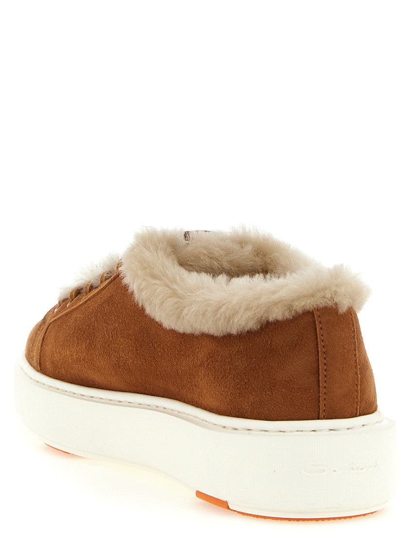 Brown Lace Up Sneakers 3