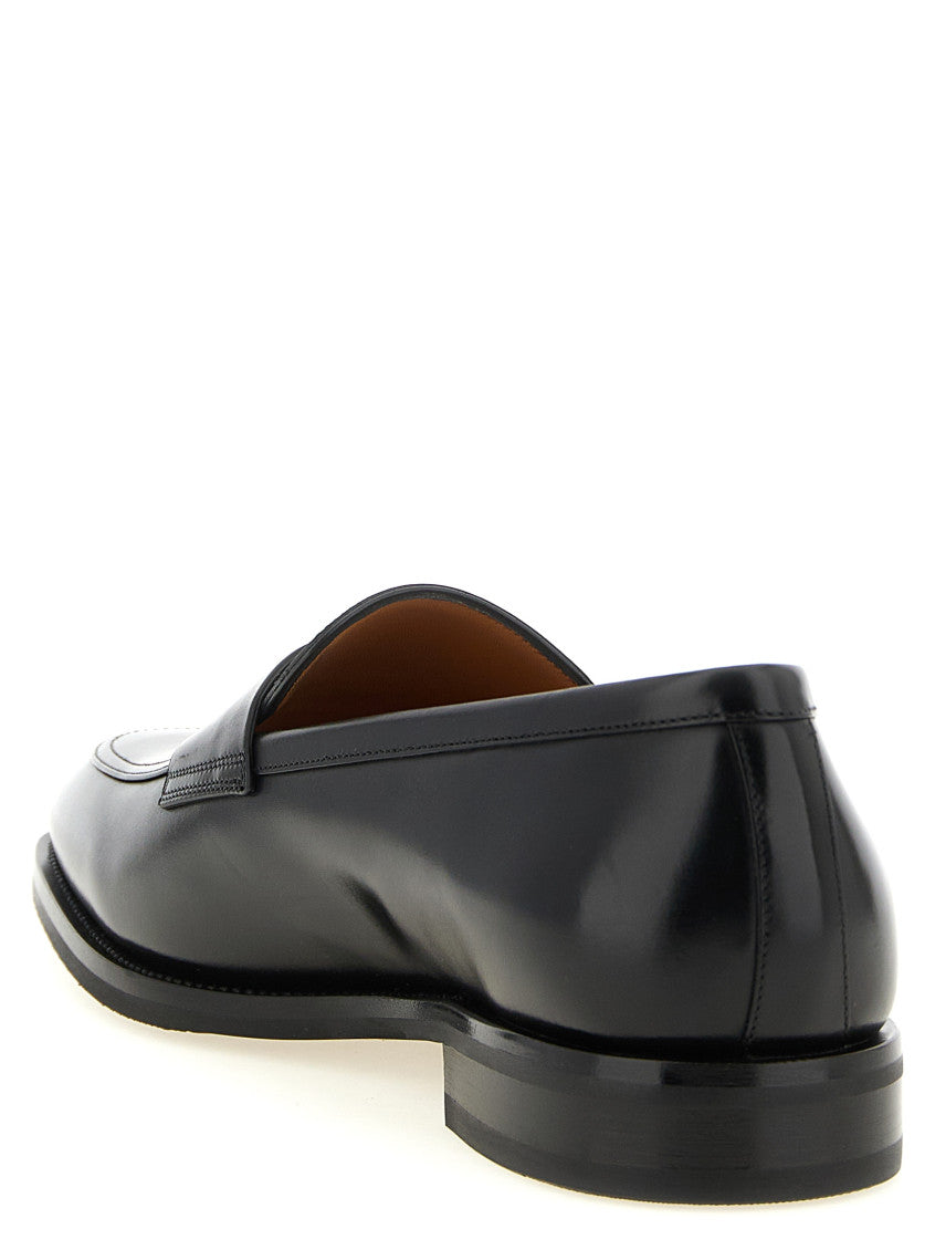 Black Solid Loafers 3