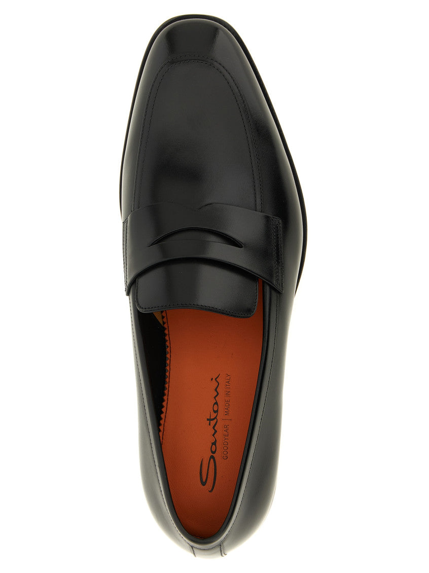 Black Solid Loafers 4
