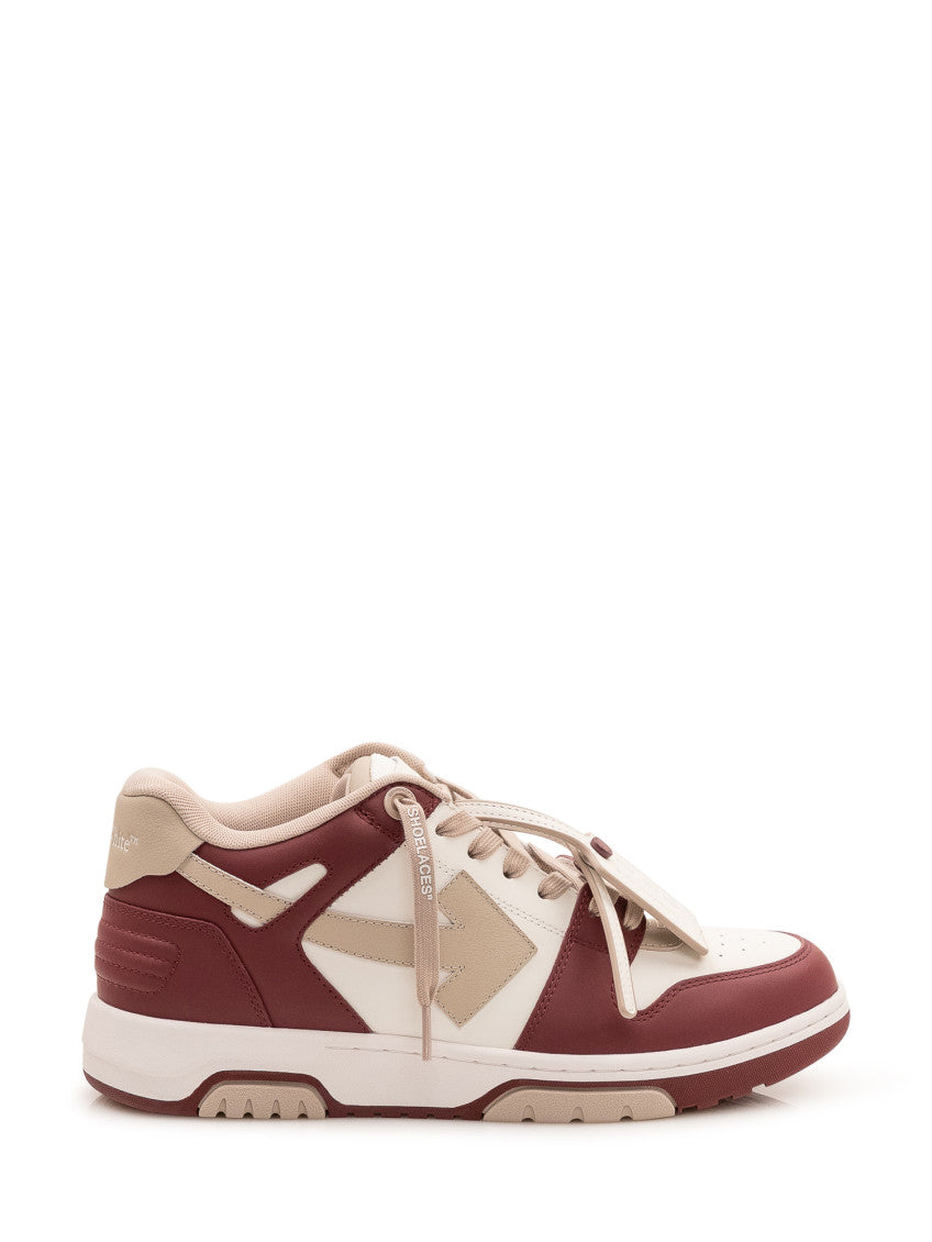 Burgundy Color-Block Sneakers 1