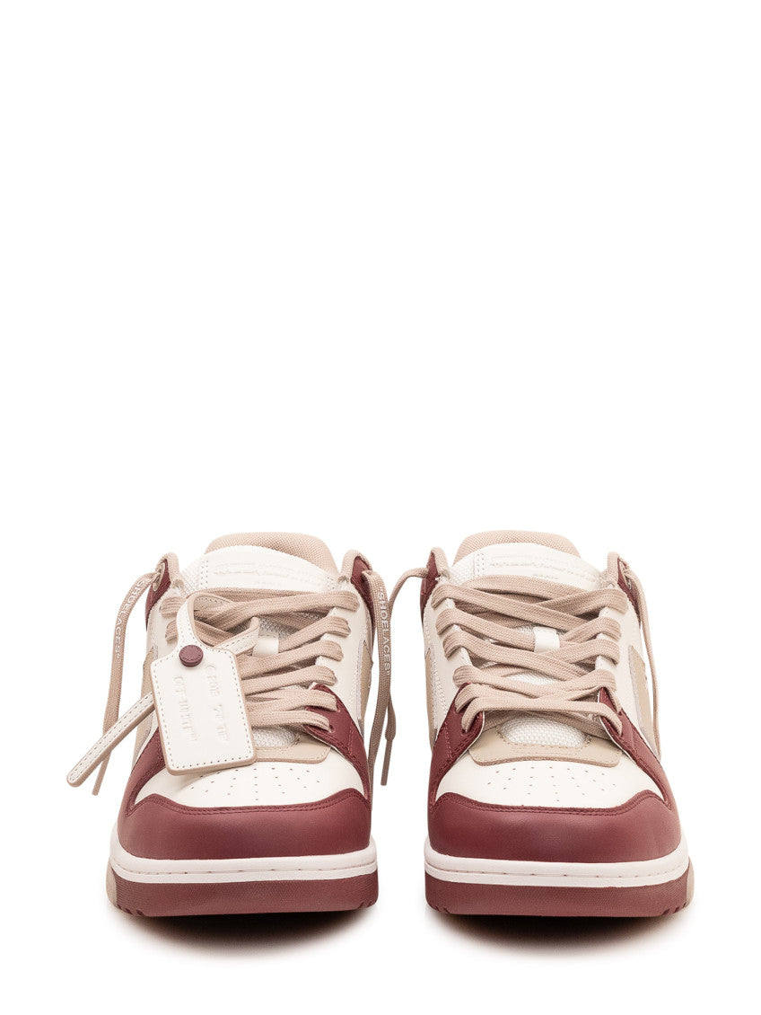 Burgundy Color-Block Sneakers 2