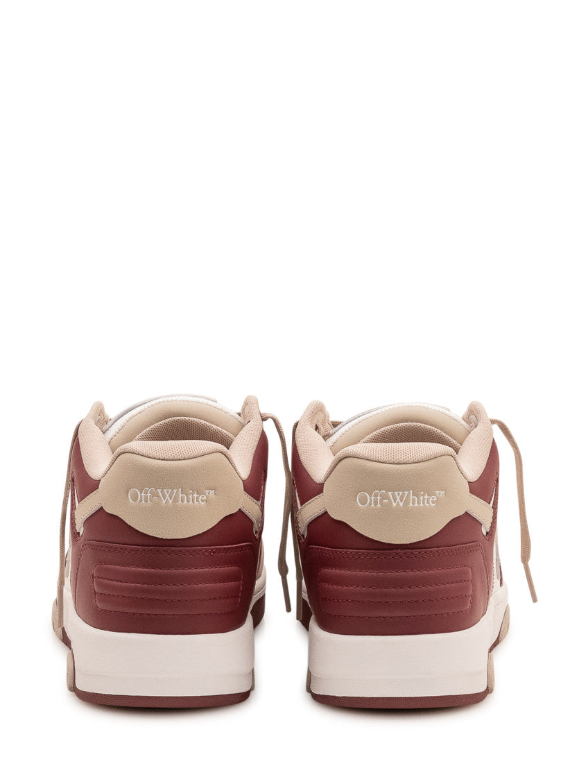 Burgundy Color-Block Sneakers 3