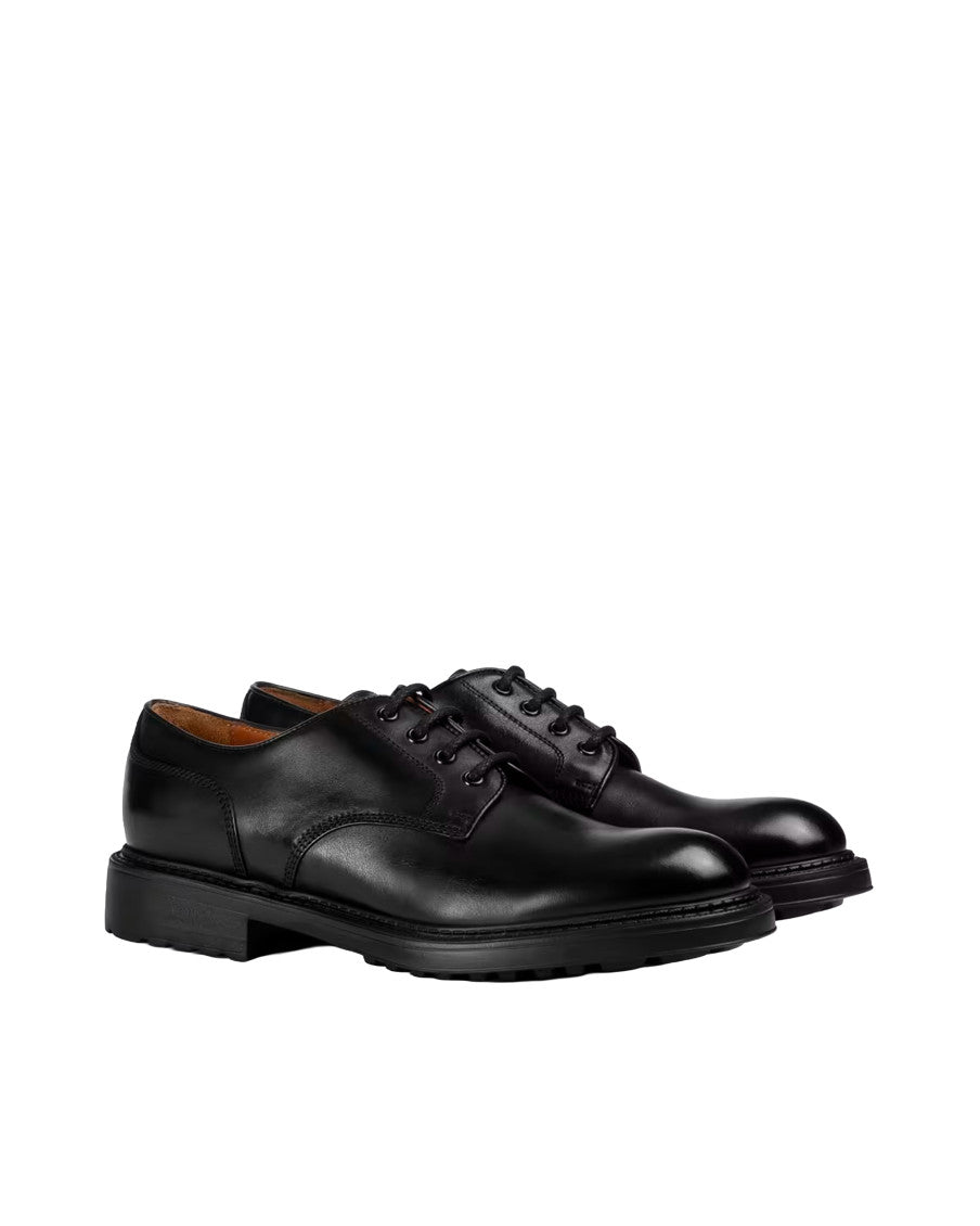 Black Leather Lace Up Shoes 2