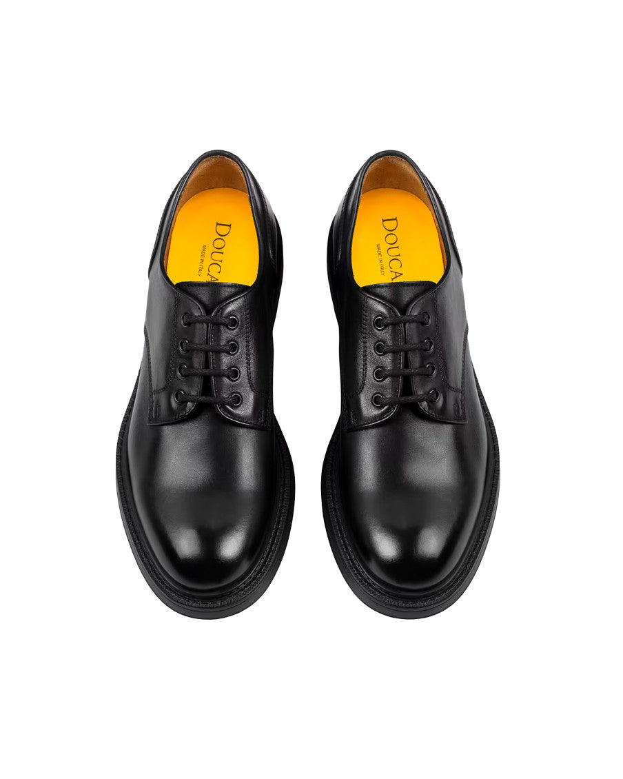 Black Leather Lace Up Shoes 3