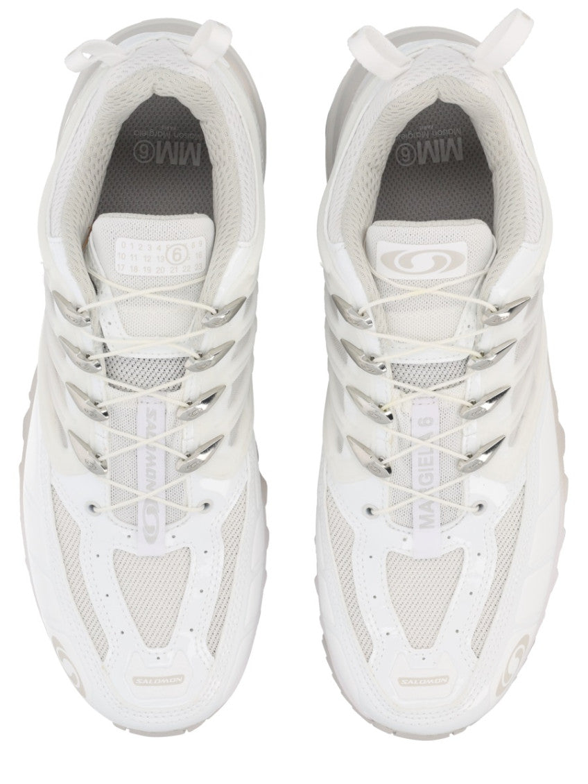 White Lace-up Sneakers 5