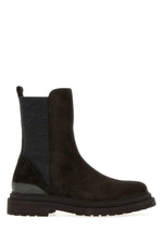 Dark Brown Suede Boots 1