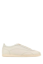 Ivory Leather Sneakers 1