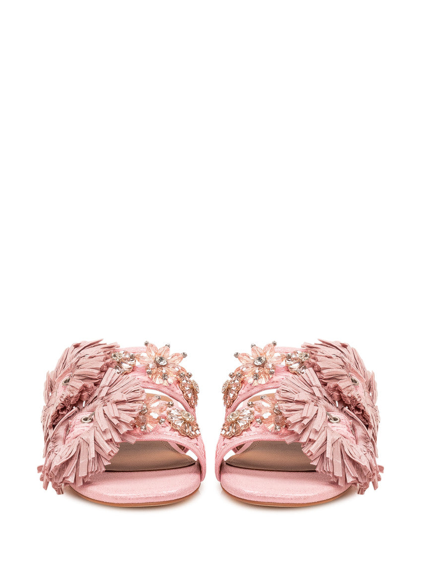 Pink Slip On Sandals 2