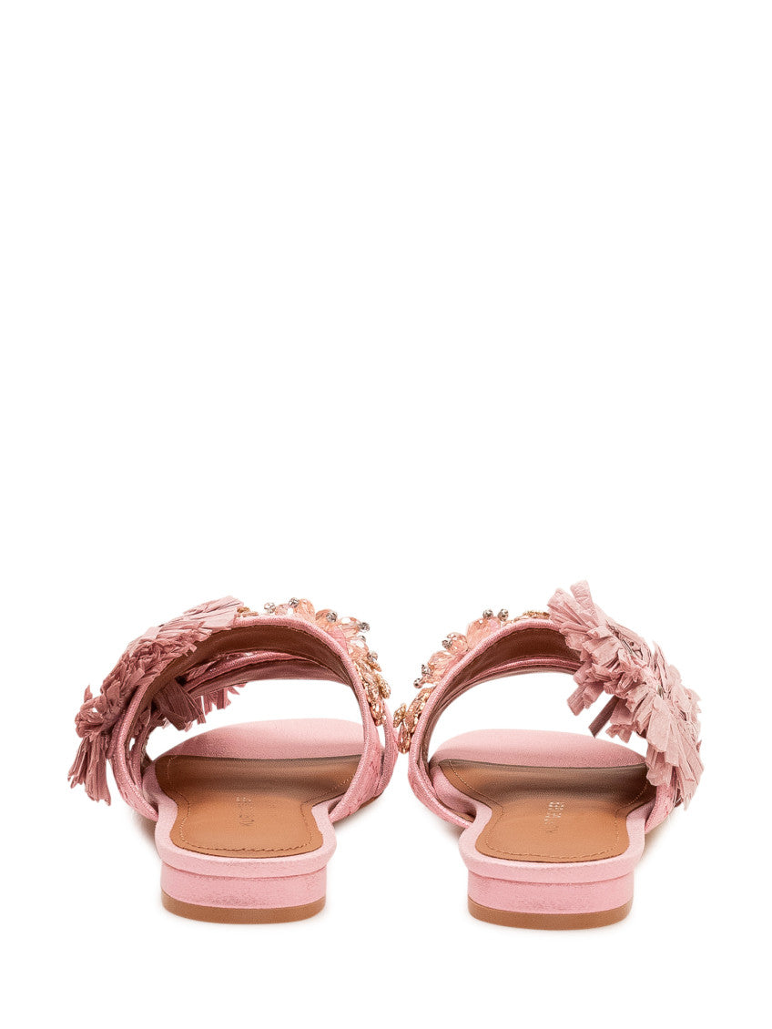 Pink Slip On Sandals 3