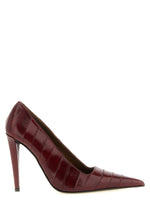 Maroon Slip On Pumps 1