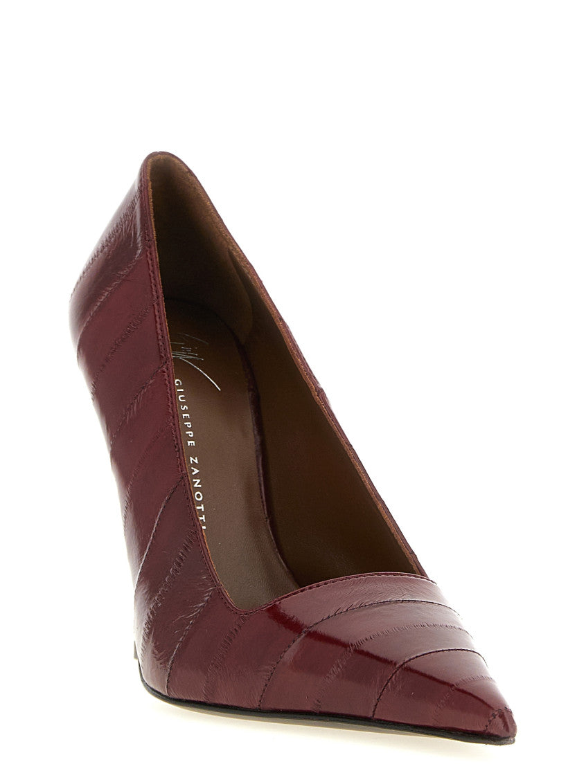 Maroon Slip On Pumps 2