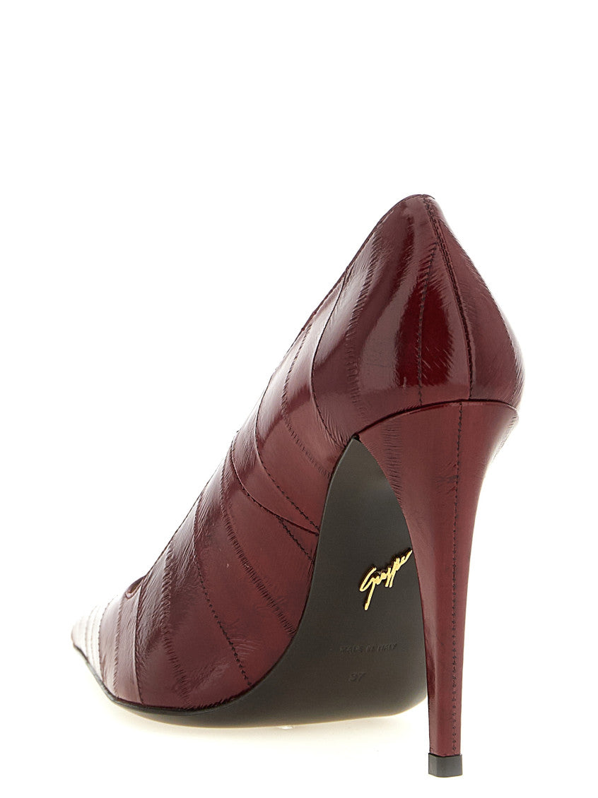 Maroon Slip On Pumps 3