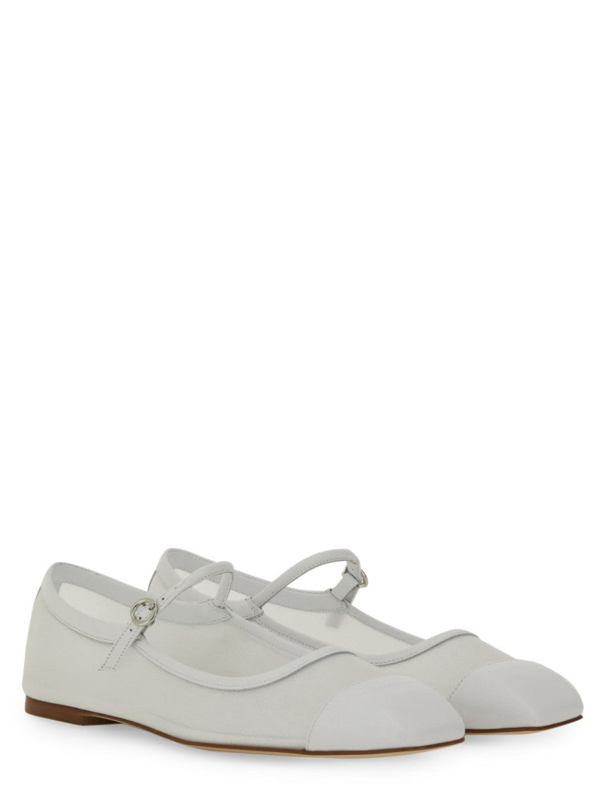 White Solid Ballet Flats 2
