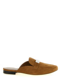 Brown Slip On Mules 1