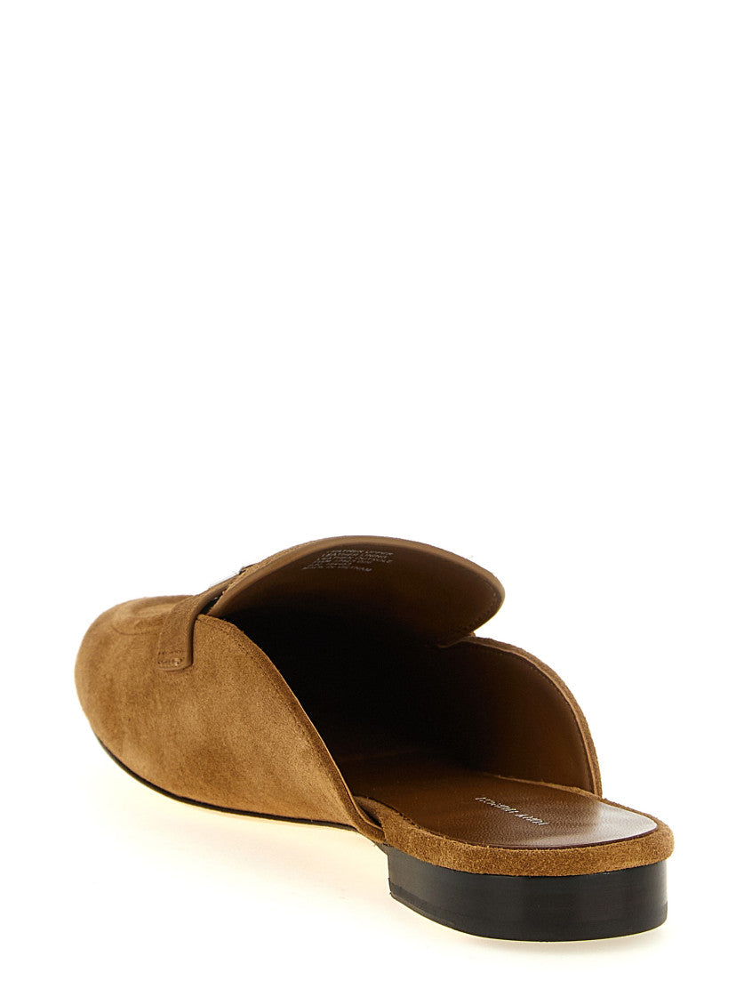 Brown Slip On Mules 3