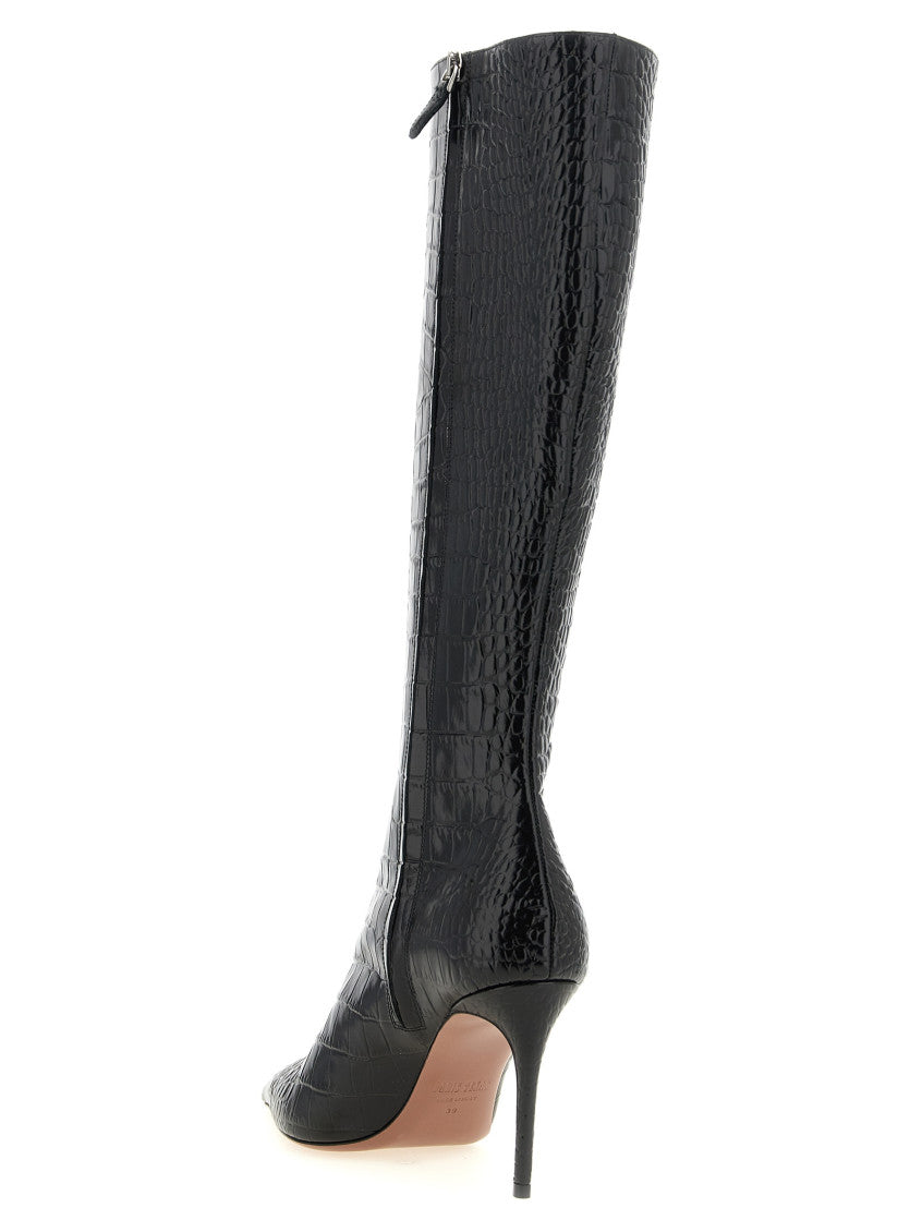 Black Vera Leather Boots 3