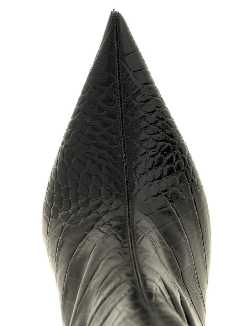 Black Vera Leather Boots 4