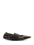 Black Logo Ballet Flats 1