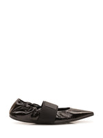 Black Logo Ballet Flats 1