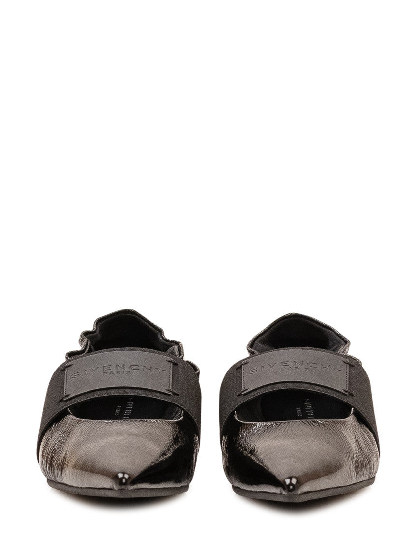 Black Logo Ballet Flats 2