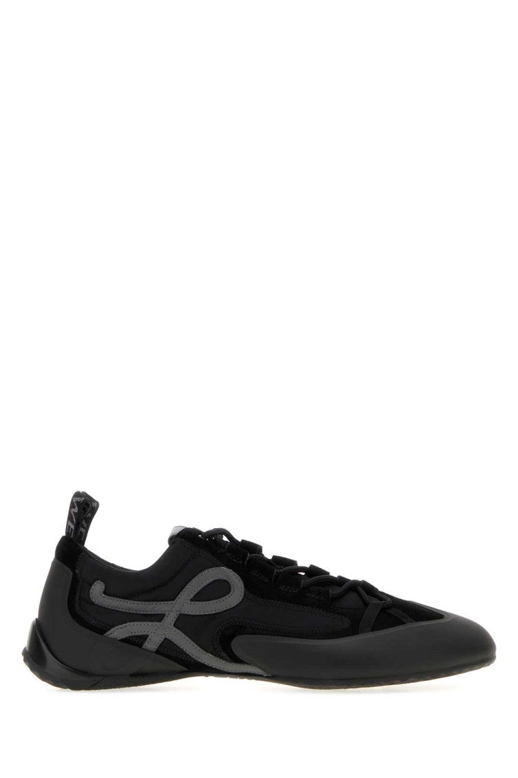 Black Logo Grip Sneakers 1