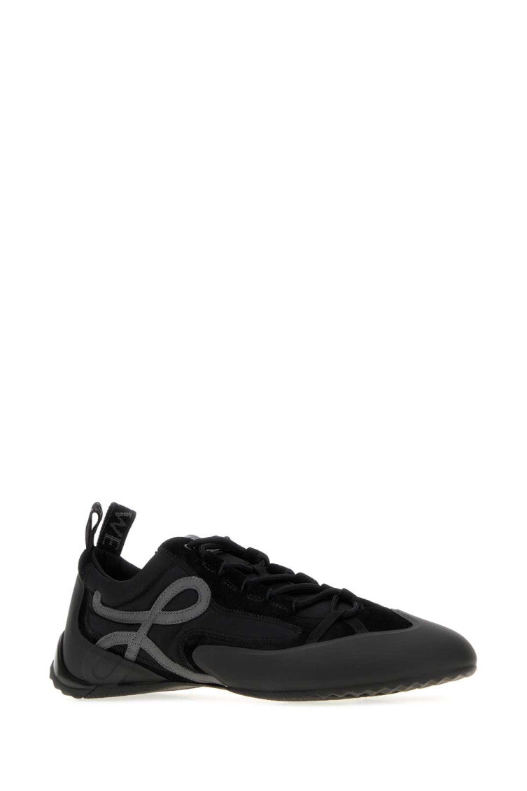 Black Logo Grip Sneakers 2