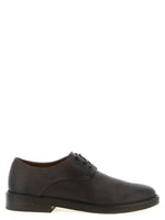 Brown Solid Lace Up Shoes 1