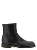 Black Zipper Ankle Boots 1