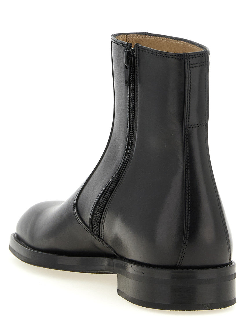 Black Zipper Ankle Boots 3