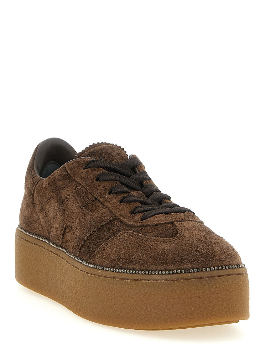 Brown Logo Sneakers 2