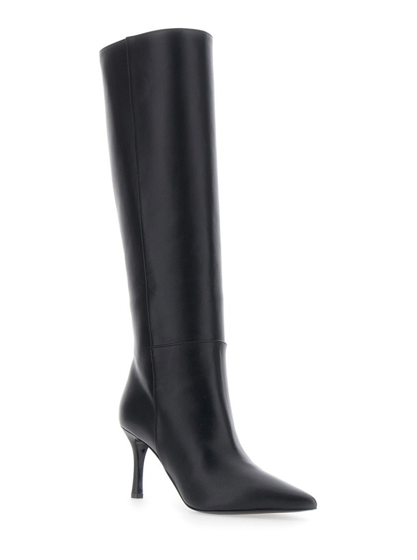 Black Knee-high Heeled Boots 1