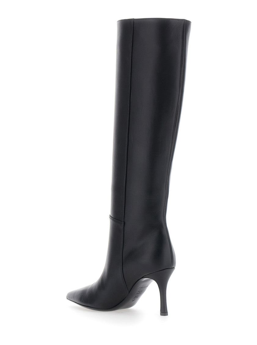 Black Knee-high Heeled Boots 3