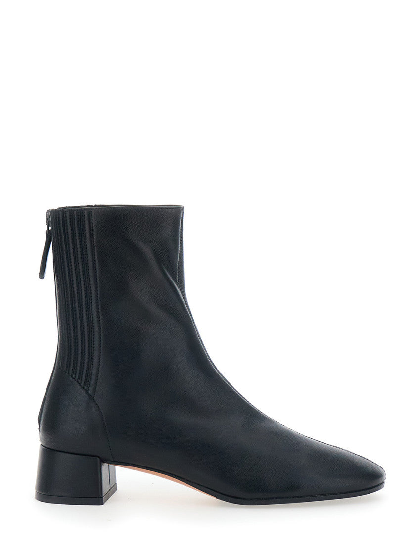 Black Leather Ankle Boots 1