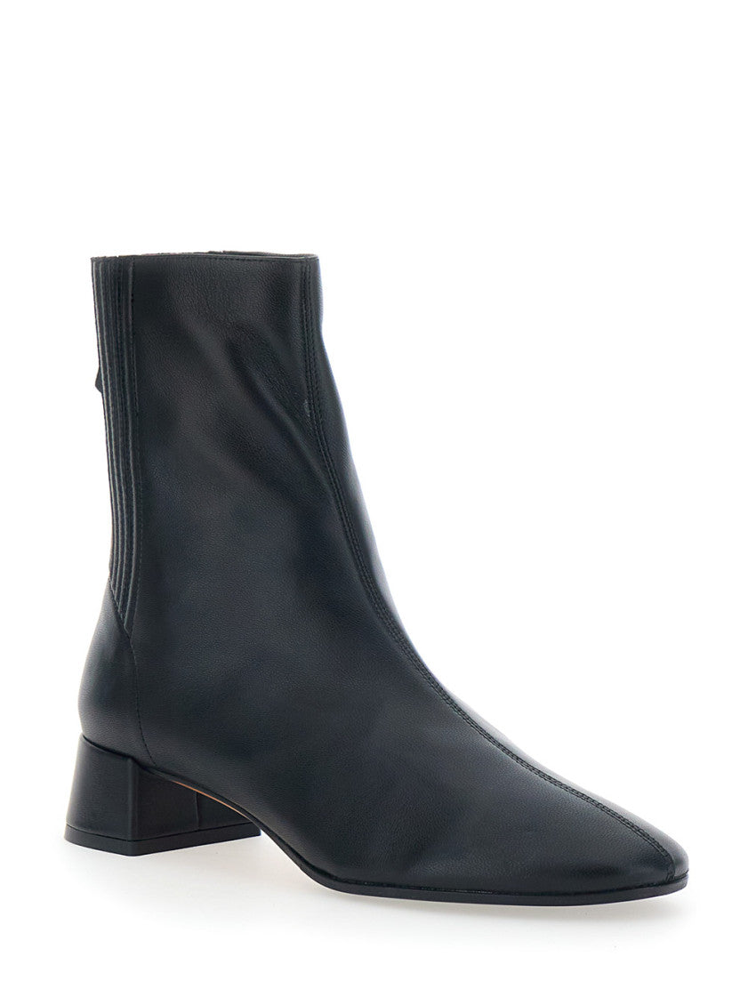Black Leather Ankle Boots 2